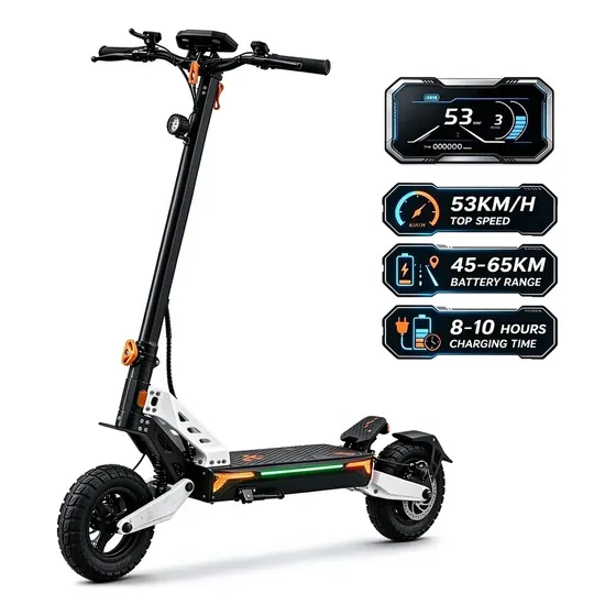 JAGUARIDE Patinete Elétrico G3 Adulto 1000W 48V 20Ah com NFC Suspensão Dianteira Traseira Dobrável 53km/h Autonomia 65km Pneu 10" Led Branco JAGUARIDE Patinete Elétrico G3 Adulto 1000W 48V 20Ah com NFC Suspensão Dianteira Traseira Dobrável 53km/h Autonomia 65km Pneu 10" Led Branco