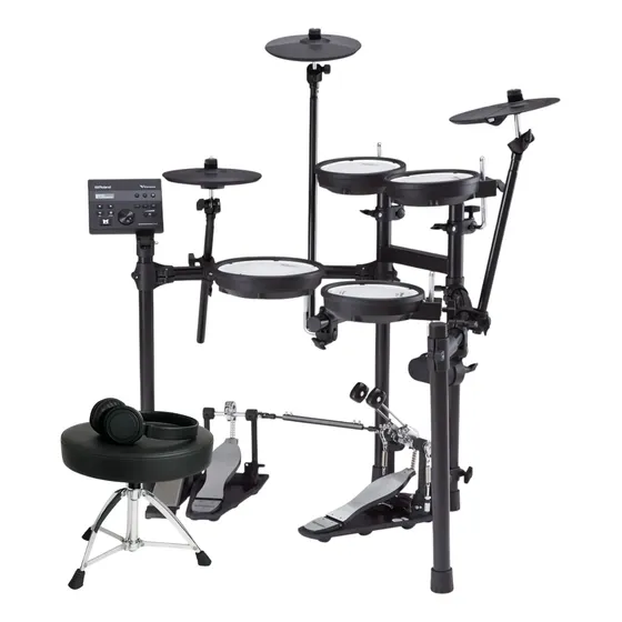 Bateria Eletrônica V Drums Roland Td-07dmk 7 Pads Banco Fone
