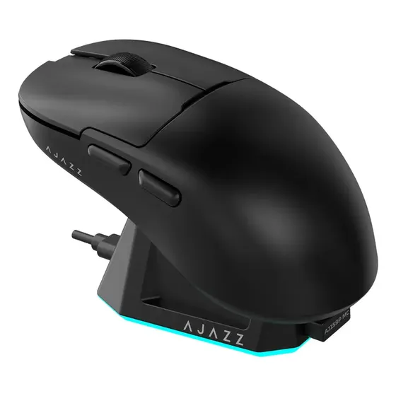 Mouse Gamer Sem Fio Ajazz AJ159P MC Óptico 12000 DPI Três Modos Mouse Gamer Sem Fio Ajazz AJ159P MC Óptico 12000 DPI Três Modos