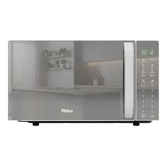 Micro-ondas Philco Espelhado Branco 20l 127v Pmo24e