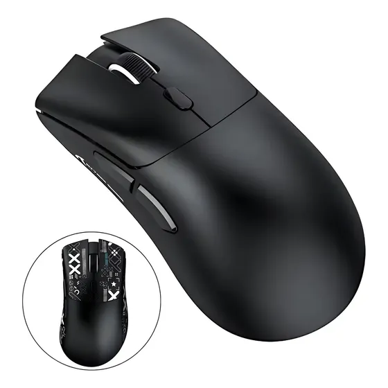 Mouse Gamer Attack Shark R1 Sem Fio Paw3311 2.4ghz Preto