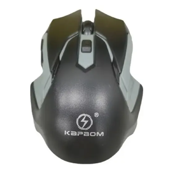 Mouse Gamer Sem Fio Kapbom Ka-611 Preto 1600 DPI USB Bluetooth