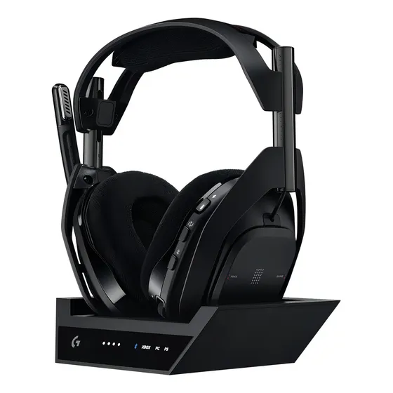 Headset Gamer Sem Fio Logitech G Astro A50 X LIGHTSPEED Base Station, Bluetooth e HDMI 2.1 Passthru, para Xbox e PS - Preto