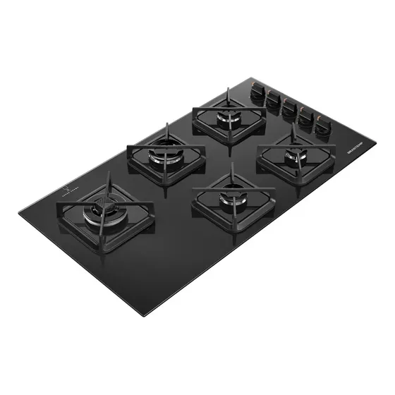 Cooktop À Gás Brastemp 5 Bocas Grades Ferro Fundido Bivolt