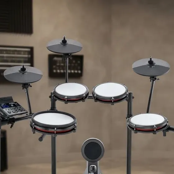 Bateria Eletrônica Profissional Alesis Nitro Max Banco Fone