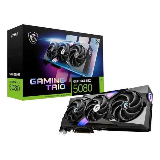 Placa De Vídeo Msi Nvidia Geforce Rtx 5080 Gaming Trio Oc 3x