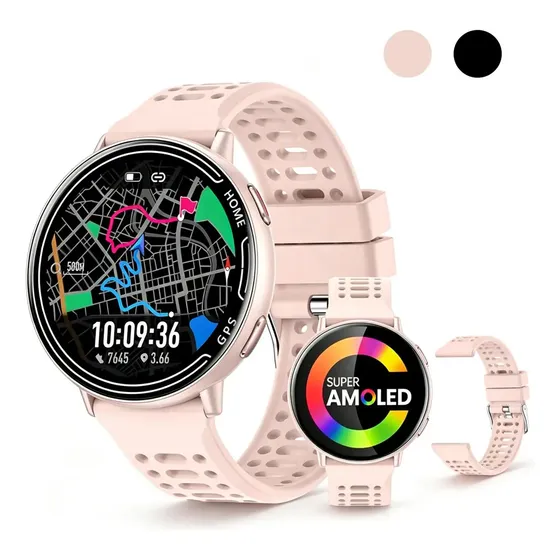 Smartwatch relogio feminino masculino GPS Hancdon KC100 1.39'' AMOLED 100+ esportes à Prova de água Assistente IA Smartwatch relogio feminino masculino GPS Hancdon KC100 1.39'' AMOLED 100+ esportes à Prova de água Assistente IA