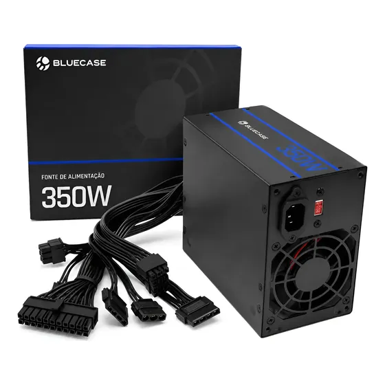 Fonte Atx 24 Pinos 350w Para Computador C/ Cabo