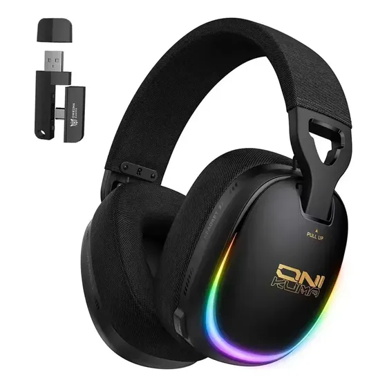 Headset Gamer Onikuma GT805 Sem Fio, Bluetooth 5.4 e RGB para PC, PS5 e Xbox