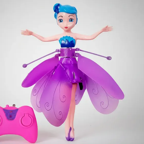 Boneca Fada Voadora com Controle Remoto Indução Infantil