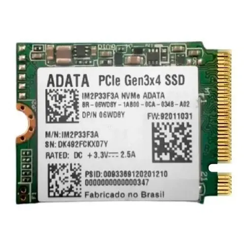 Ssd Nvme Adata 256gb Pcie Gen3x4 M.2 2230