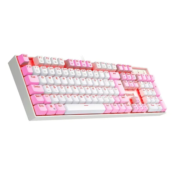 Redragon Mitra Single Color Branco E Rosa Switch Marrom