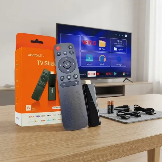 Tv Stick / Smart Tv Android 4k Wi-fi Hdmi Streaming Cor Pret