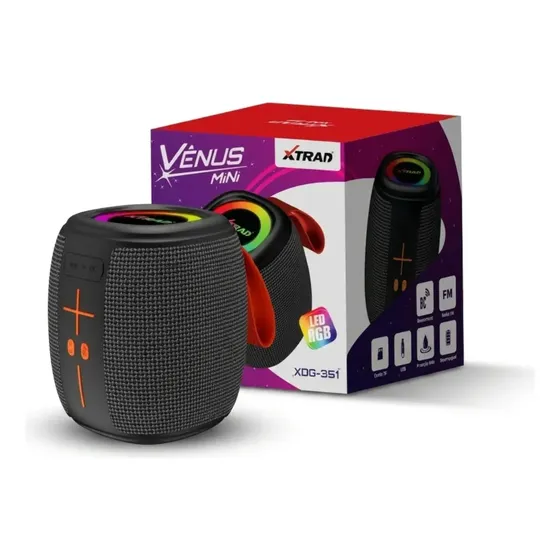 Caixa De Som Bluetooth Portátil 50w Rgb Ipx6 À Prova Dágua