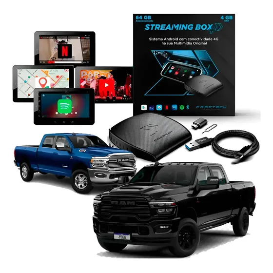 Streaming Box Light 4gb Ram 64gb Quad-core Carros Ram