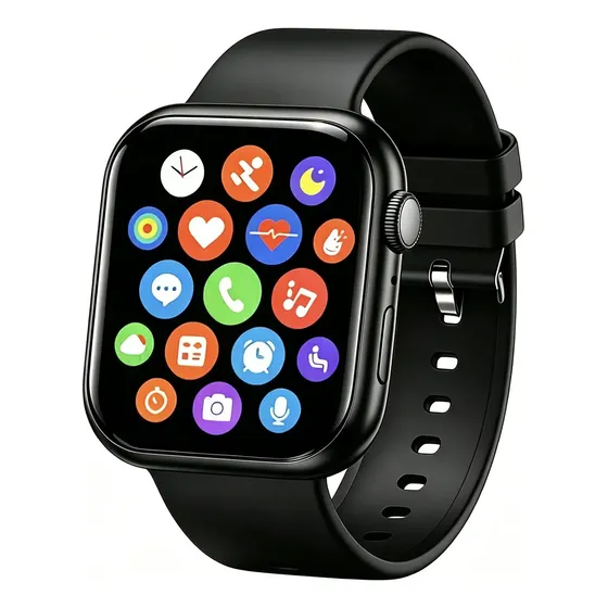 Smartwatch Jiditech M66 Pro com Chamadas Bluetooth, Tela HD e Monitor de Saúde