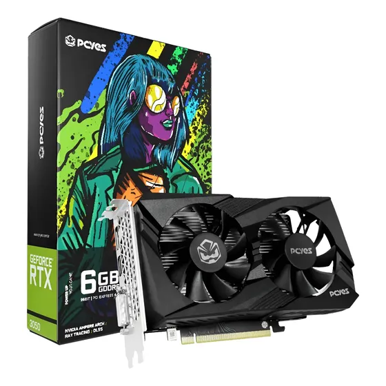 Placa De Video Geforce Rtx 3050 6gb Gddr6 96bits Pcyes