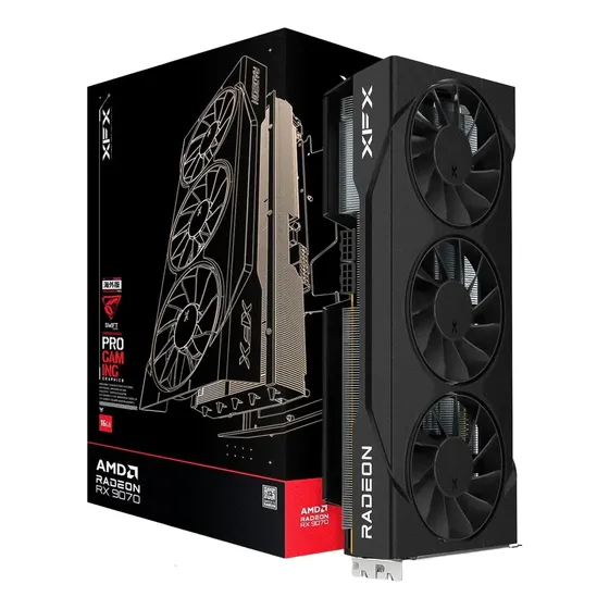 Placa De Vídeo Xfx Swift Oc Triple Rx-9070 16gb Gddr6