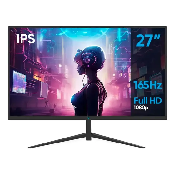 Monitor Gamer 27 Pol Ox Flat Ips Full Hd, 5ms, 165hz, Hdmi Preto