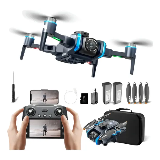 Drone Xt808 Com Gps Sem Escova Câmera 4k Preto
