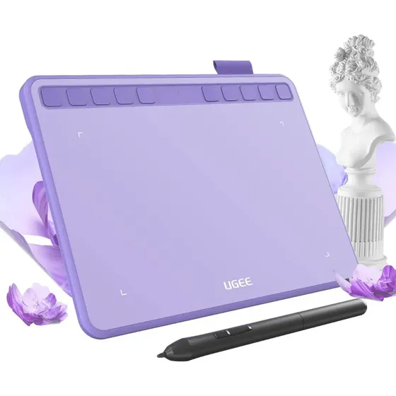 Tabletas Gráficas Ugee S640 Tableta De Desenho Violeta