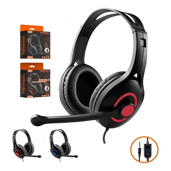 Headset Gamer Com Microfone Para Xbox One Ps4 E Pc