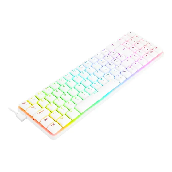 Redragon Ashe Rgb Lunar White Switch Azul