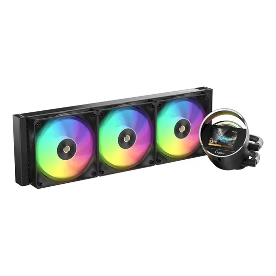 Water Cooler Ocypus Sigma L36 Preto com Tela IPS e ARGB