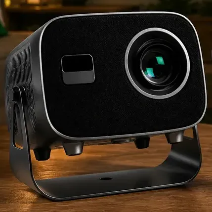 Projetor Smart HY350 Android 13 Full HD 8000 Lumens Wi-Fi Bluetooth Bivolt Cinema em Casa Portátil Projetor de Vídeo para Filmes Séries Jogos Home Theater Cinza