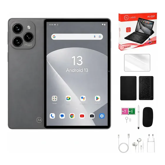 Tablet 10.1 Teclado+mouse 6gb Ram 128gb Android 13 50mp