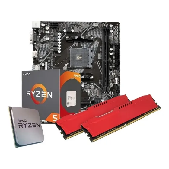 Kit Upgrade Ryzen 5 5600gt 16gb Ddr4 3200mhz Placa Mãe A520m
