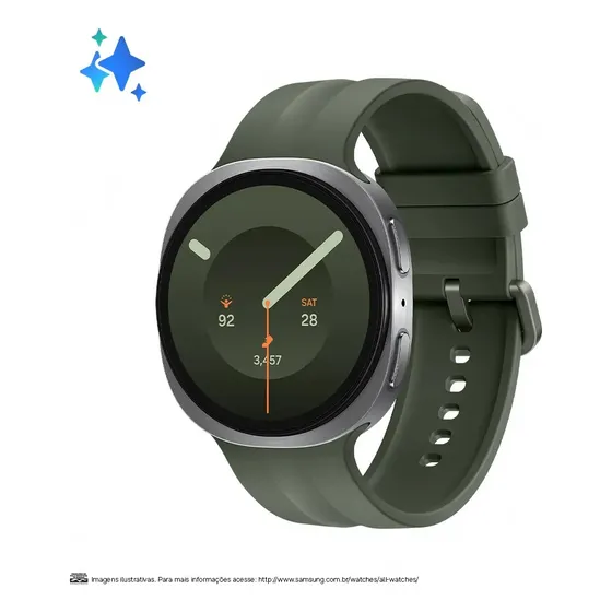 Samsung Galaxy Watch9 Smartwatch 44mm Lte, Galaxy Ai - Prata