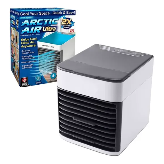 Ar Condicionado Portátil Arctic Air Branco Umidificador Purificador 600mL