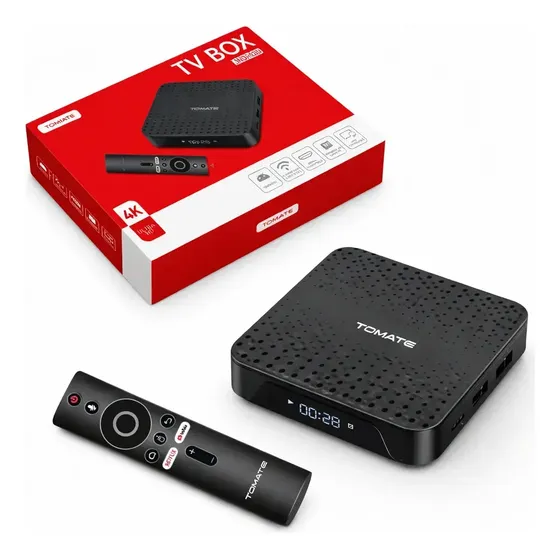 Tv Box Tomate Smart Mcd-125 Android 10 4k Controle De Voz