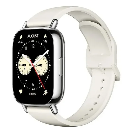 Relógio inteligente Xiaomi Redmi Watch 5 Lite 1.96 Amoled Milanese Silver Bege
