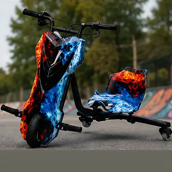 Patinete Eletrico 3 Rodas Triciclo Infantil Drift 350w Adult
