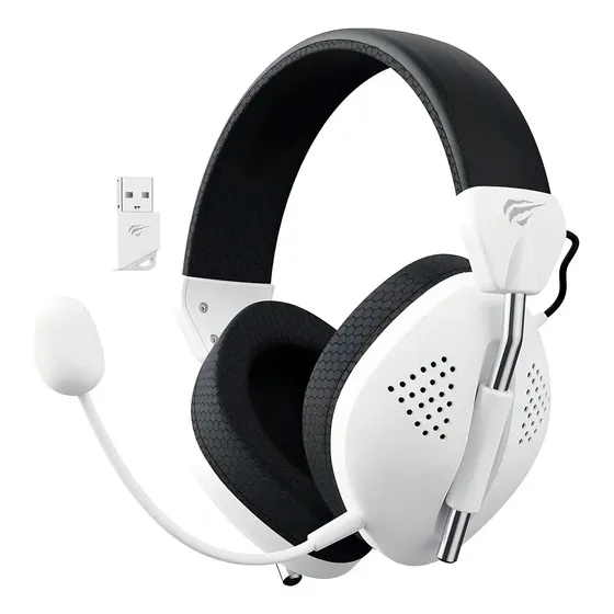Headset Gamer Havit Gamenote Fuxi H4 Bt 2.4ghz Type-c Branco