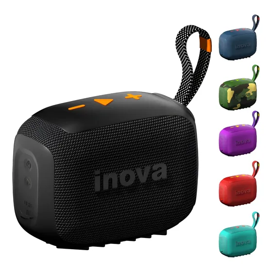 Caixa Som Bluetooth Portátil Tws Grave Potente Com Radio 15h