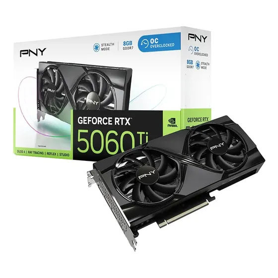 Pny Nvidia Geforce Rtx 5060 Ti Placa De Vídeo 8gb Gddr7 Oc