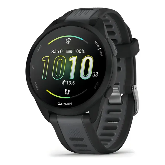 Relogio Garmin Forerunner 165 Esportivo 43mm Preto
