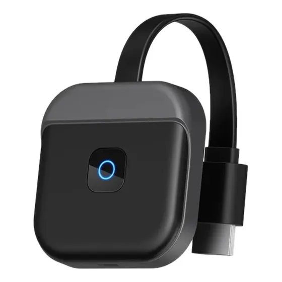 Tela De Projetor Dlna I Os Dongle De Tv Wi-fi Sem Fio 4k 108 Black 1080p 2.4g