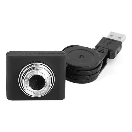 Webcam Usb Com Foco Manual E Microfone Embutido