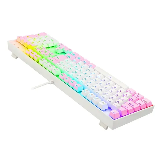 Redragon Mitra Rgb Branco E Rosa Switch Azul Redragon Mitra Rgb Branco E Rosa Switch Azul