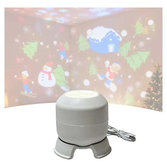 .,projetor Led Rotativo Oceano 360° Usb Para Quarto