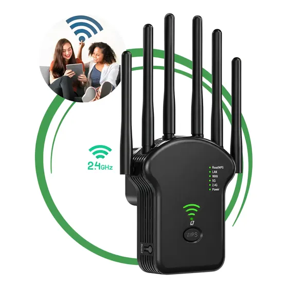 Repetidor Wifi 6 Antenas Potente 300mbps Longo Alcance
