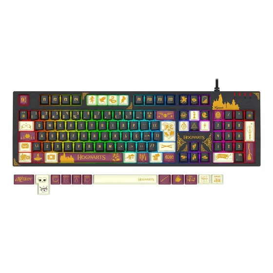 Teclado Mecânico Gamer Redragon Harry Potter Amsa Hogwart’s Special Edition RGB Switch Marrom ABNT2 HP-592 RGB Teclado Mecânico Gamer Redragon Harry Potter Amsa Hogwart’s Special Edition RGB Switch Marrom ABNT2 HP-592 RGB