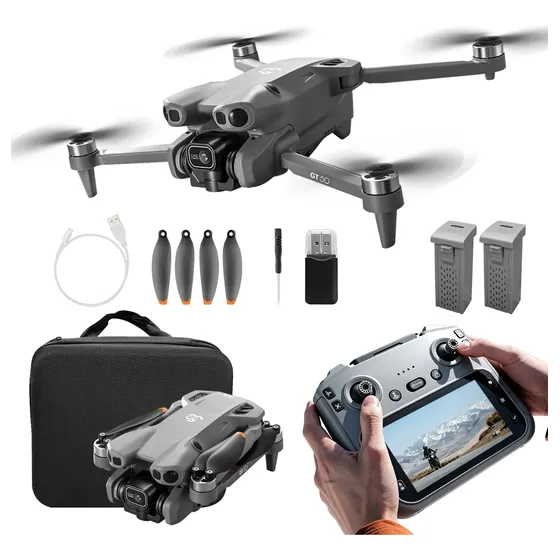 Drone Gt50 Controle Com Tela Câmera 4k Drone Gt50 Controle Com Tela Câmera 4k
