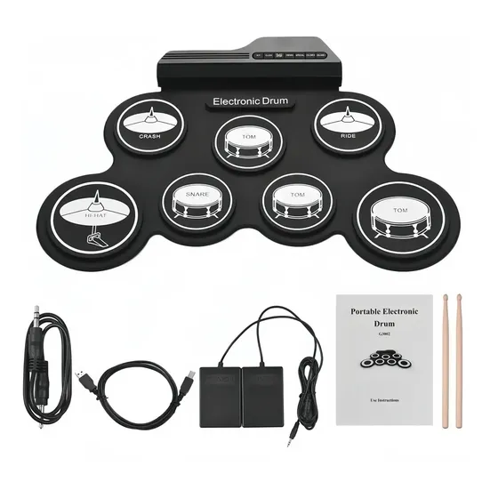 Ws Bateria Eletrônica Portátil Dobrável Usb Prática G.