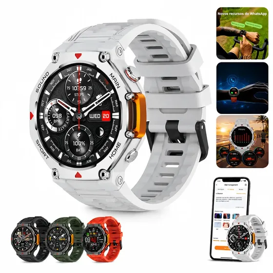 Smartwatch Microwear M-rex4 Esportivo com GPS, NFC e Bluetooth para Chamadas