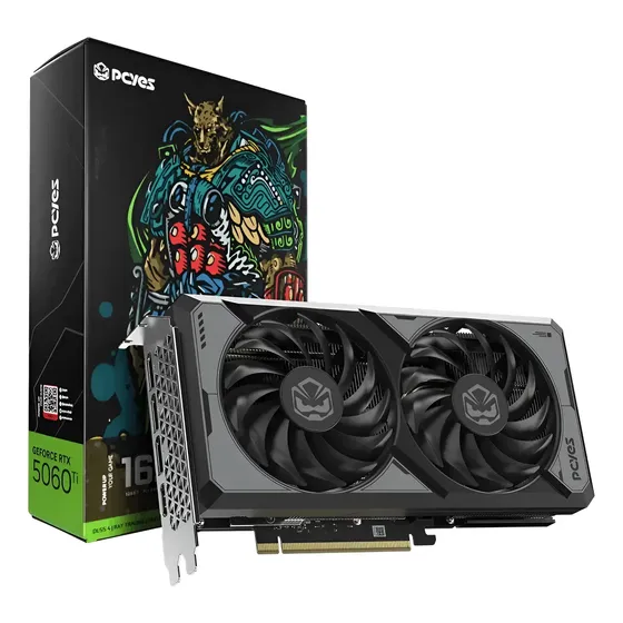 Placa De Vga Geforce Rtx 5060 Ti 16gb Gddr7 128bits Dual Fan